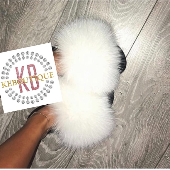 fancy fur slippers